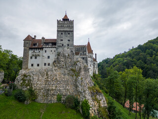 Bran Castle air view.
