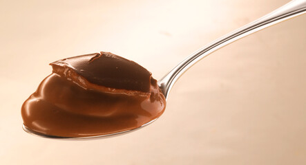 Creme au chocolat, Löffel, schokolade, Schokocreme, Schokoladenjoghurt,