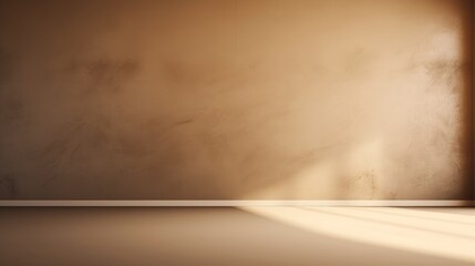 Brown Wall Blank Background With Lighting