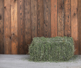haystack in a cowboy barn