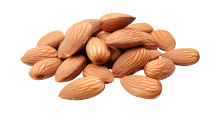 Almonds. Isolated on Transparent background.