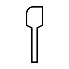 silicone spatula icon, sign, symbol in line style