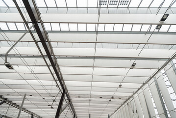 Glass aluminium Hall with a led lights