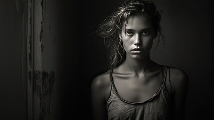 Monochromatic theme of grayscale inks, emphasizing form and light