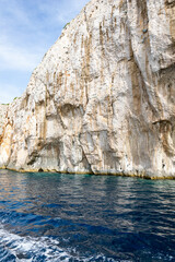 Fototapeta na wymiar rocky island in Croatia against the blue sky
