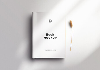 Paperback Book Mockup Curled Page