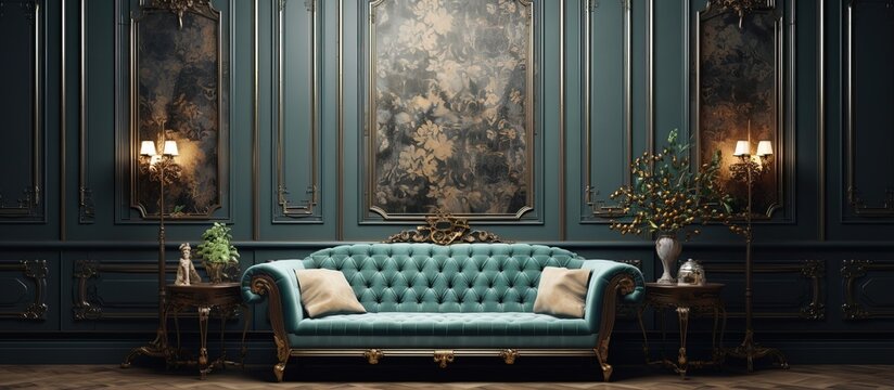 A vintage style interior that is luxurious