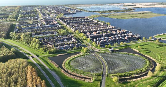 Modern sustainable energy generation through solar power in an urban neighborhood of Almere