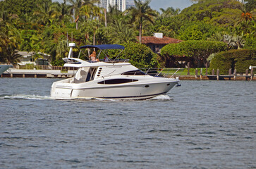 Small luxury motor yacht