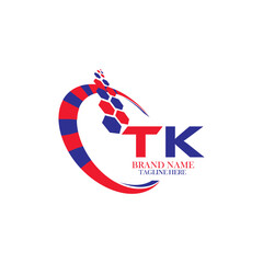 TK letter logo. TK simple and modern logo. Elegant and stylish TK logo design for your company TK letter logo vector design. backround with white