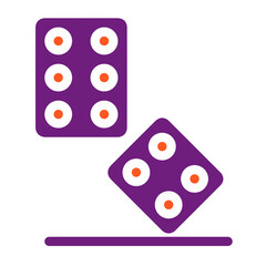 Dice Vector Icon Design Illustration