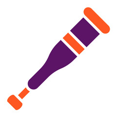 Crutches Vector Icon Design Illustration