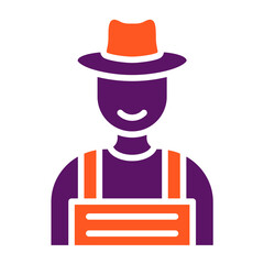 Farmer Vector Icon Design Illustration