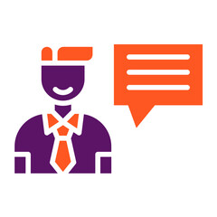 Interview Vector Icon Design Illustration