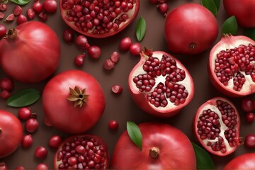 pomegranate fruit background