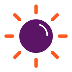 Sun Vector Icon Design Illustration