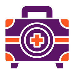 Obraz premium Medical Box Vector Icon Design Illustration