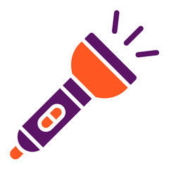Flashlight Vector Icon Design Illustration