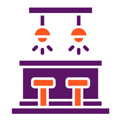 Bar Counter Vector Icon Design Illustration