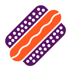 Hot Dog Vector Icon Design Illustration