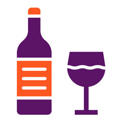 Alcoholic Drink Vector Icon Design Illustration