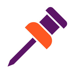 Push Pin Vector Icon Design Illustration