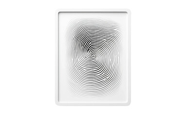 Digital Fingerprint Scanner Artwork on Transparent background