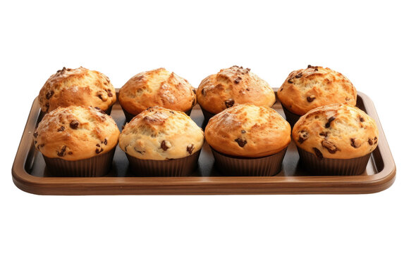 Muffin Tray Photography on Transparent background