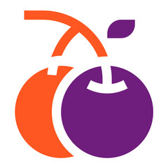 Fototapeta premium Cherry Vector Icon Design Illustration