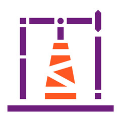 Oil Pump Vector Icon Design Illustration