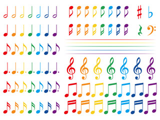 音符素材（カラー）