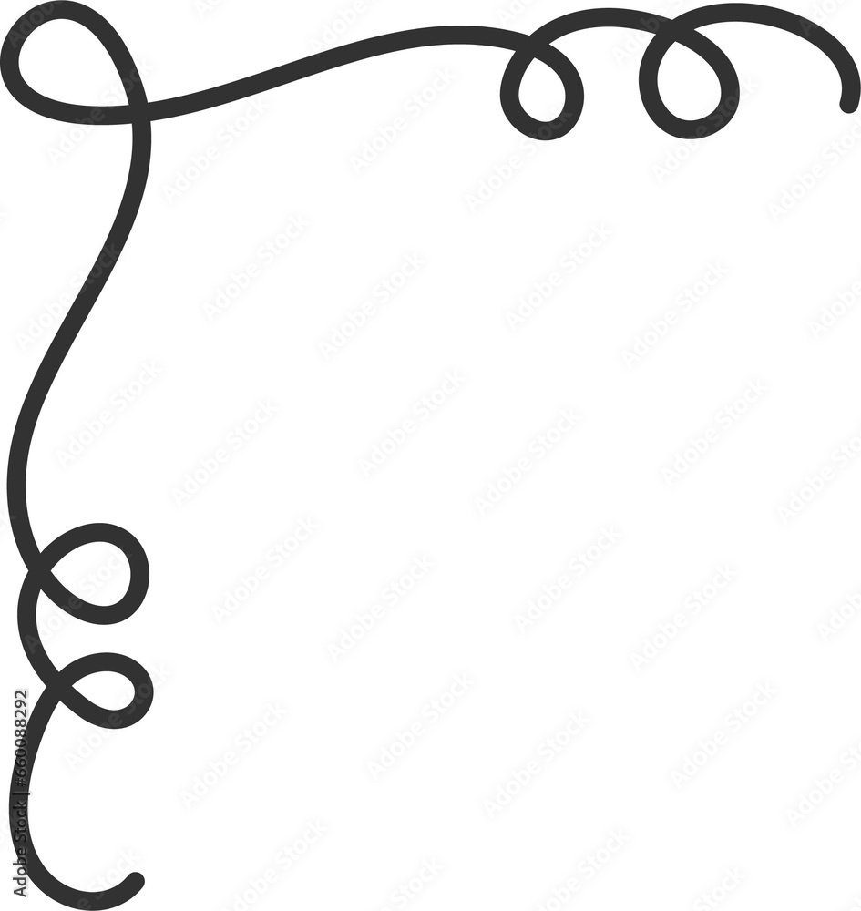 Poster underlines with swish swoosh and curly stroke. swash hand drawn divider. squiggle calligraphy elemen