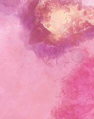 Pink watercolor abstract background