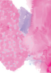 Pink watercolor abstract background