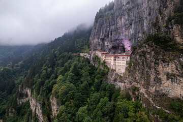 Fototapeta na wymiar View of Sumela Monastery in Trabzon Province of Turkey.