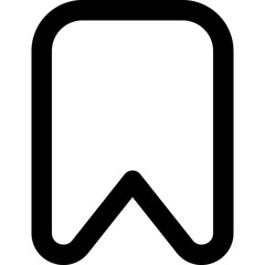Bookmark icon flat vector illustration