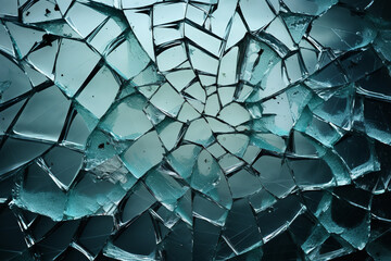 Close-Up Shot of Broken Glass