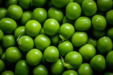 Full Frame Shot of Green Peas - Powered by Adobe