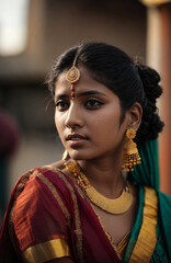 portrait of beautiful indian woman