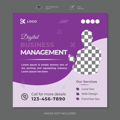 Digital marketing agency corporate social media post design