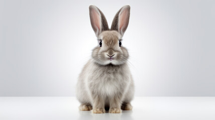 Obraz premium Sweet Rabbit on Isolated Background