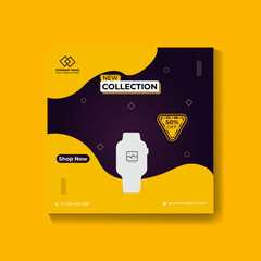 New Collection Social Media Banner Template