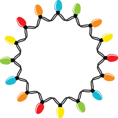 Christmas Lights Svg design