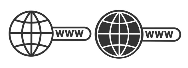 browser icon symbol. Website symbol vector ilustration.