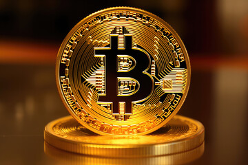 Crypto Close-up: Detailed Bitcoin Imagery