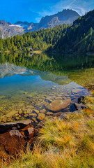 The stunning Reedsee lake in Austria, Gastein, Bad Hofgastein