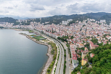 A view of Giresun city taken from Giresun castle