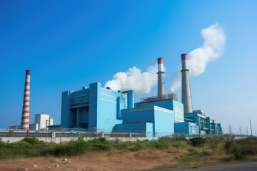 Fototapeta na wymiar Industrial Electricity Generation Facility