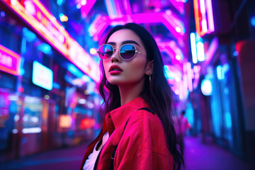 Asian Influencer's Night on the Town in Glasses