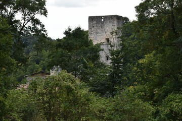 Fototapeta premium Burgruine Grub, Österreich, 14.09.2023